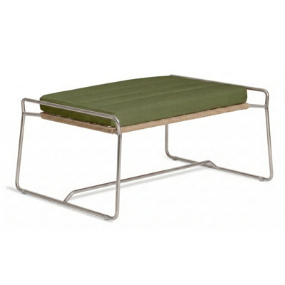 Repose-pieds d'extérieur avec coussin Sandur