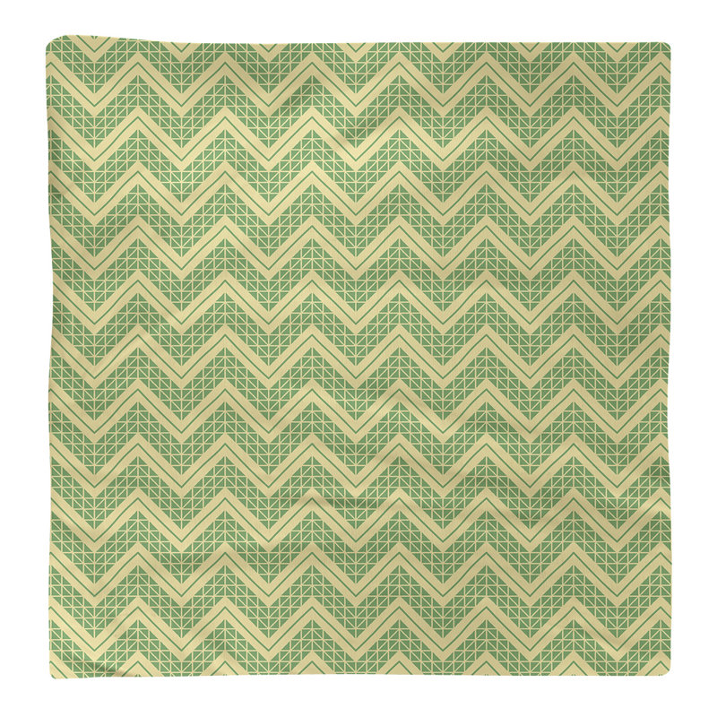 Stephenie Cotton Chevron Square Napkin, Yellow/Green, 0.1" H x 10" W x 10" D, Poly Twill