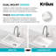 KRAUS Turino™ Drop-In Undermount Fireclay Single Bowl Kitchen Sink with Thick Mounting Deck in Gloss White-115184411