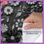 Housse de couette moderne BlackWhiteFloral Bedding-123285019
