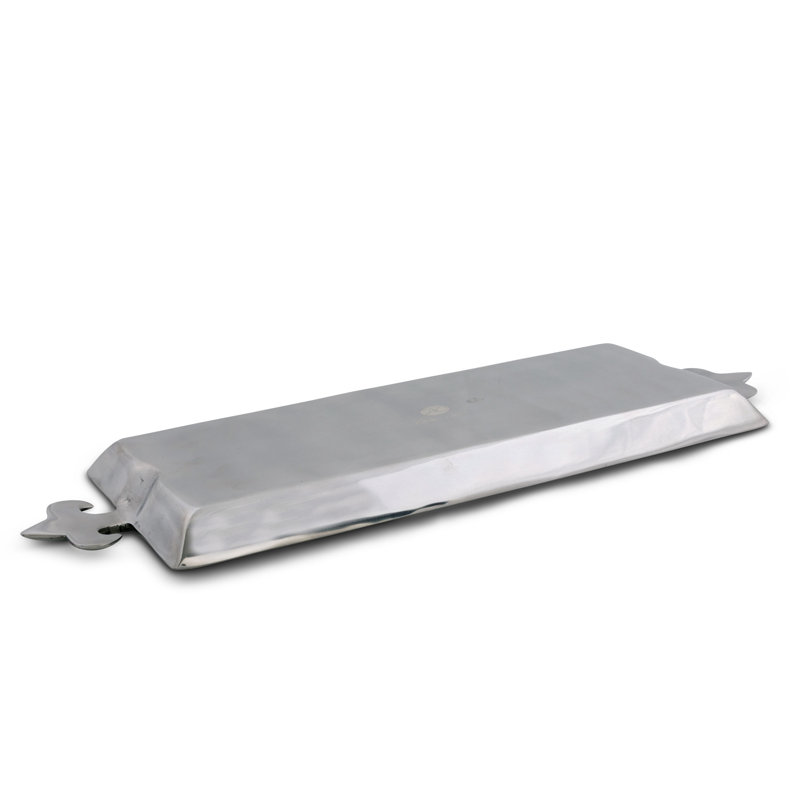 Arthur Court Silver Aluminum 21" Oblong Serving Tray