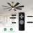 Deallen 72'' Ceiling Fan with LED Lights-1249957706