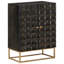 Buffet Mercer41 en bois massif de manguier et de fer noir 21,7 po x 13,4 po x 29,5 po
