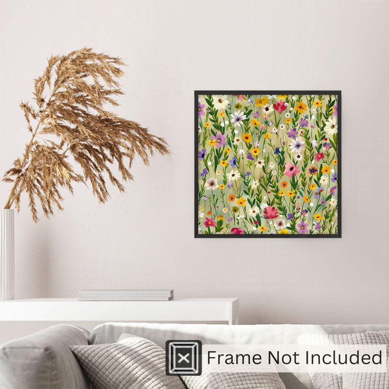 «Botanical Spring», impression florale sans cadre