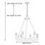 Campuzano 6 - Light Waggon Wheel Chandelier