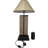Rustic Western Pinecones On Branch Forest Wood Metal Bedside Desktop Table Lamp