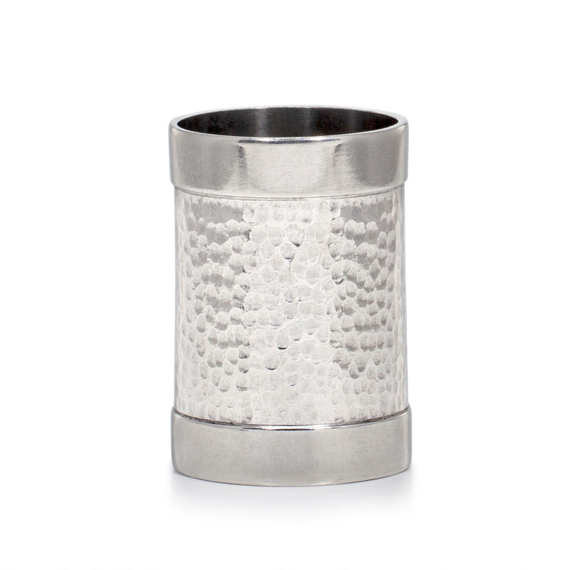 Contempo Hammered Brush Holder