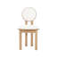 Polyester Beige Kairan Dining Chair With Wooden Frame (Set Of 2)-314926943-314927008