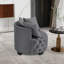 Chaise pivotante rembourrée et capitonnée-1780449063