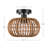 Jariel Rattan Flush Mount