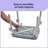 Bath Chair And Shower Chair With Armrests For Elderly, Sturdy, 16" To 21" Adjustable Seat Height, 13.5" Seat, 350-Lb. Capacity