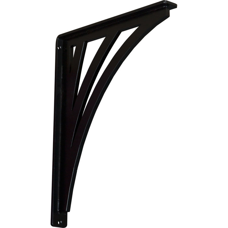 Support en fer forgé Nevio, (contreventement triple central), 1,5 po x 15 po