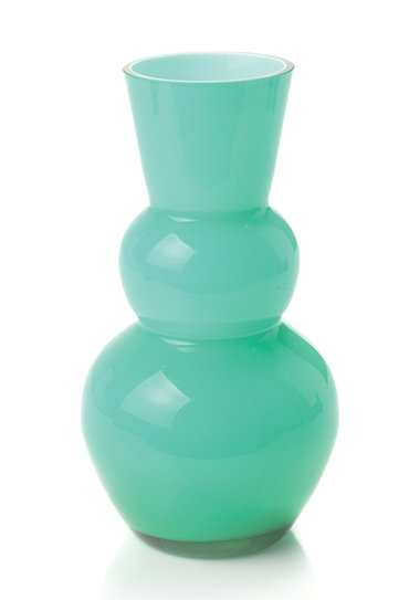 Alaina Glass Table Vase, Teal