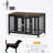 metal frame Dog Crate with Openable Top