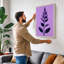 Lavender Stem Botanical - Wrapped Canvas-131761429-131761436