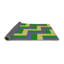 Bleu/jaune Tapis décoratif-754168615