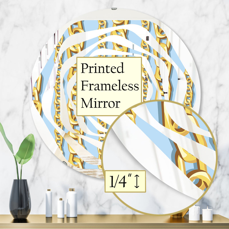 Miroir mural Whirl, H 31,5 po x l po