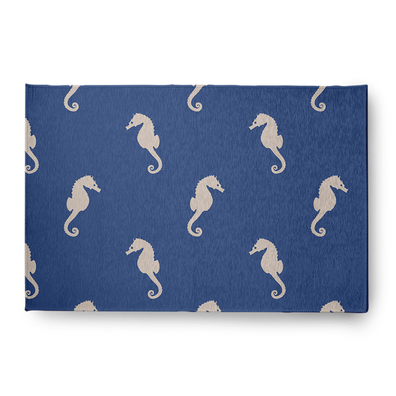Tapis bleu marine / gris en chenille tissé à la machine Belfort, Rectangle 4 pi x 6 pi