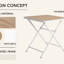 Table carrée pliante Modern