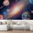 Planet In Outer Space Galaxy Peel & Stick Border-93868297