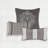 Luxurious 6-piece Bedding Sets, Polyester Jacquard Quilt, Modern Grey Design