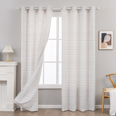 Paire de rideaux filtrant Ombre