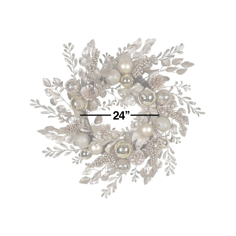 Faux Rattan 24'' Wreath
