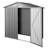 6 x 4 FT Metal Garden Shed, Outdoor Storage Shed with Lockable Doors & 4 Louver Vents, Peak Roof Metal Sheds Outdoors Storage, Storaged Sheds Clearance for Backyard, Garden, Patio, Bike, Gray