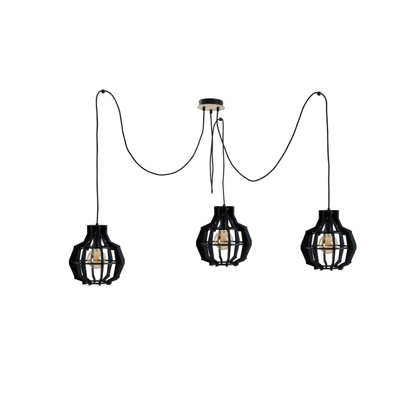 Viramontes 3 - Light Single Pendant, Black