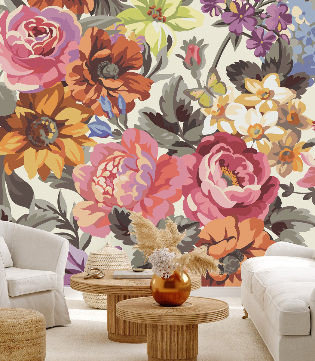 Red Barrel Studio® Floral Wall Mural | Wayfair