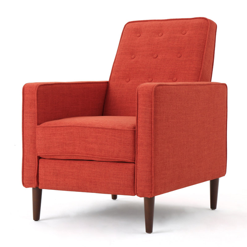 Fauteuil inclinable Aubrie, Tissu orange