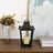 Stylish black floor tabletop metal lantern candle holder