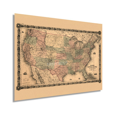 Carte militaire des États-Unis en 1861
