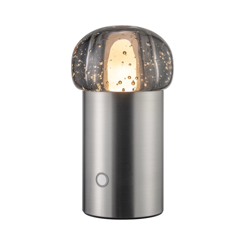 IRIS Metal Globe Lamp, Gunmetal Gray