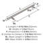 Poignée barre 7-9 / 16 po (192 mm) d'armoire de centre à centre en nickel sterling-347487209-329904446-311808070