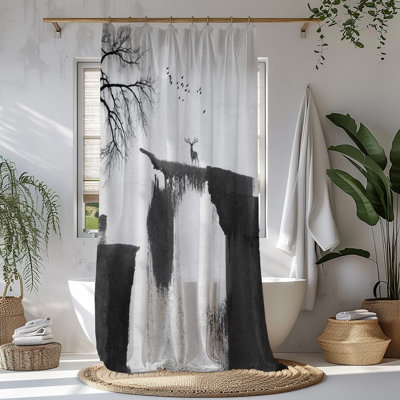Landscape Abstract Shower Curtain