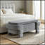 Banc rembourré avec rangement rabattable et pieds robustes-244493815