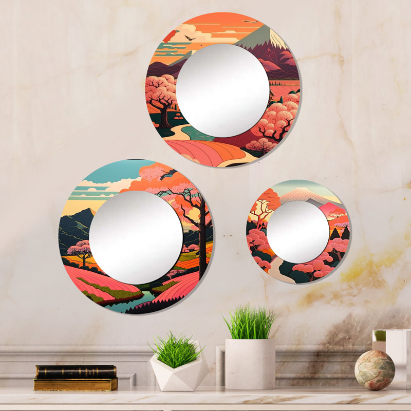 Narrissa Metal Round Mirror
