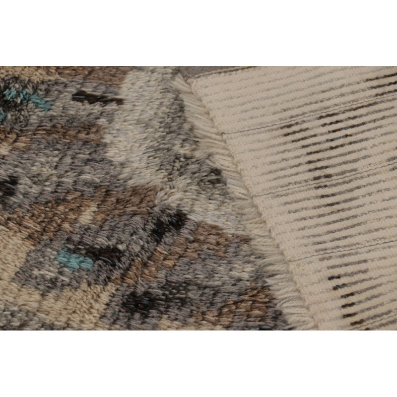 Vintage One-of-a-Kind 3'8X4'11 Hand Knotted Area Rug