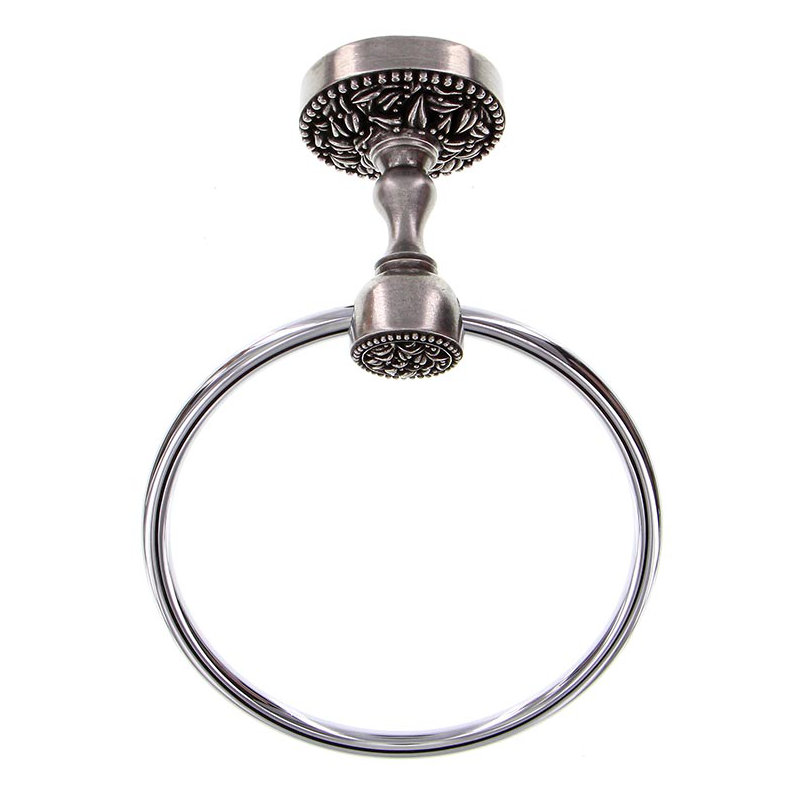 San Michele Towel Ring, Vintage Pewter