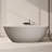69" Freestanding Solid Surface Bathtub With Pop-Up Drainage And Overflow-119713706