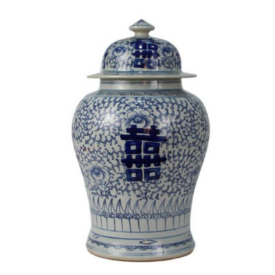 Handcrafted Porcelain China Ginger Jar