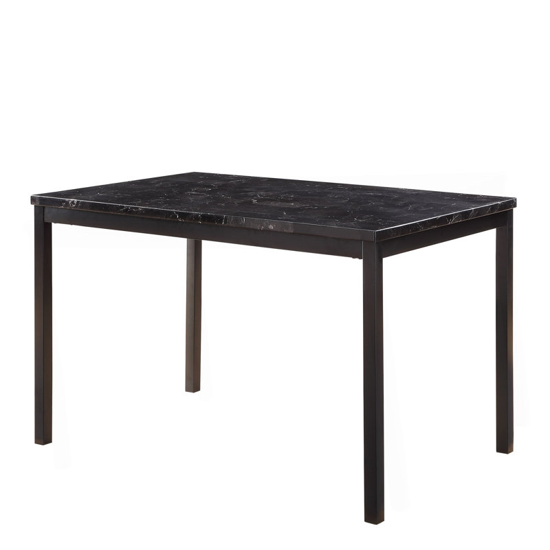 Cadre de table de salle à manger 1 pièce, Noir