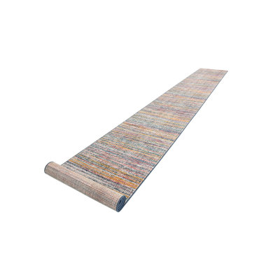 Hulsey Striped Yellow/Blue/Red/Navy Area Rug