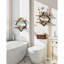 Ensemble de tablettes flottantes 2 - 2 tablettes murales suspendues pour salon, chambre à coucher, cuisine, bureau et bureau, brun rustique
