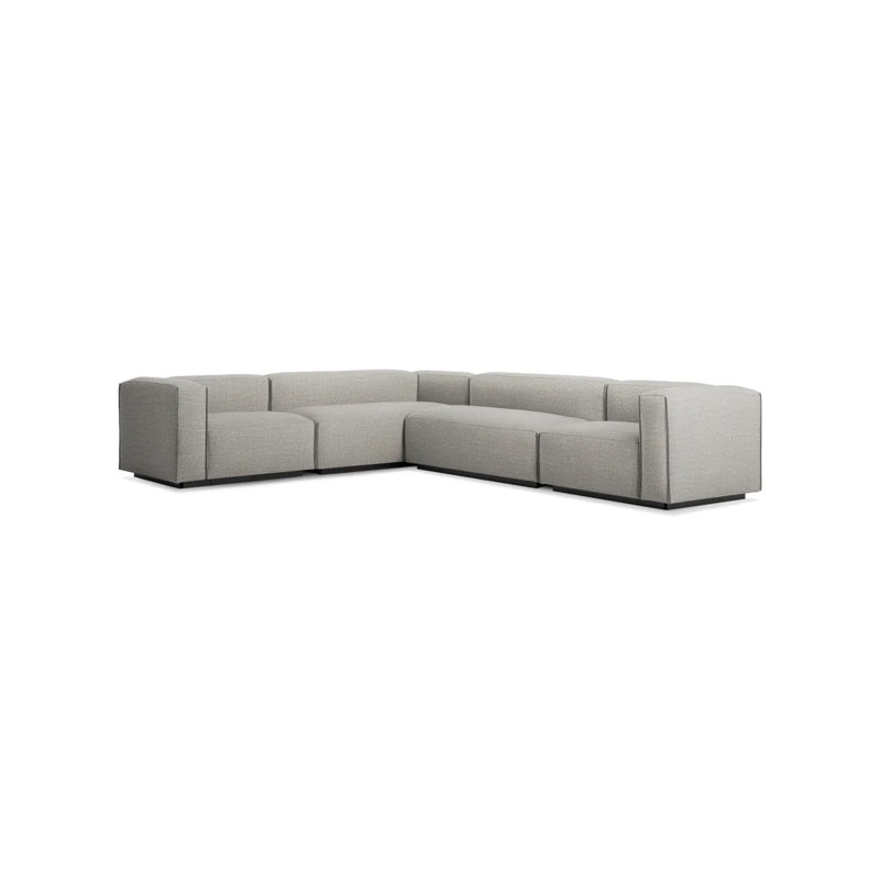 Cleon Modular Sectional, Maharam Mode in Clavicle 100% Polyester, Right Hand Facing