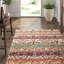 Hand Woven Wool Striped Area Rug-35061938