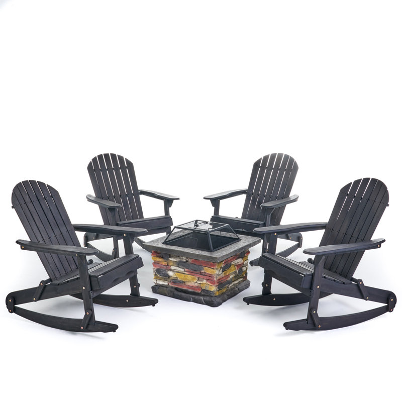 Billie 4 - Person Patio Conversation Set, Dark Gray