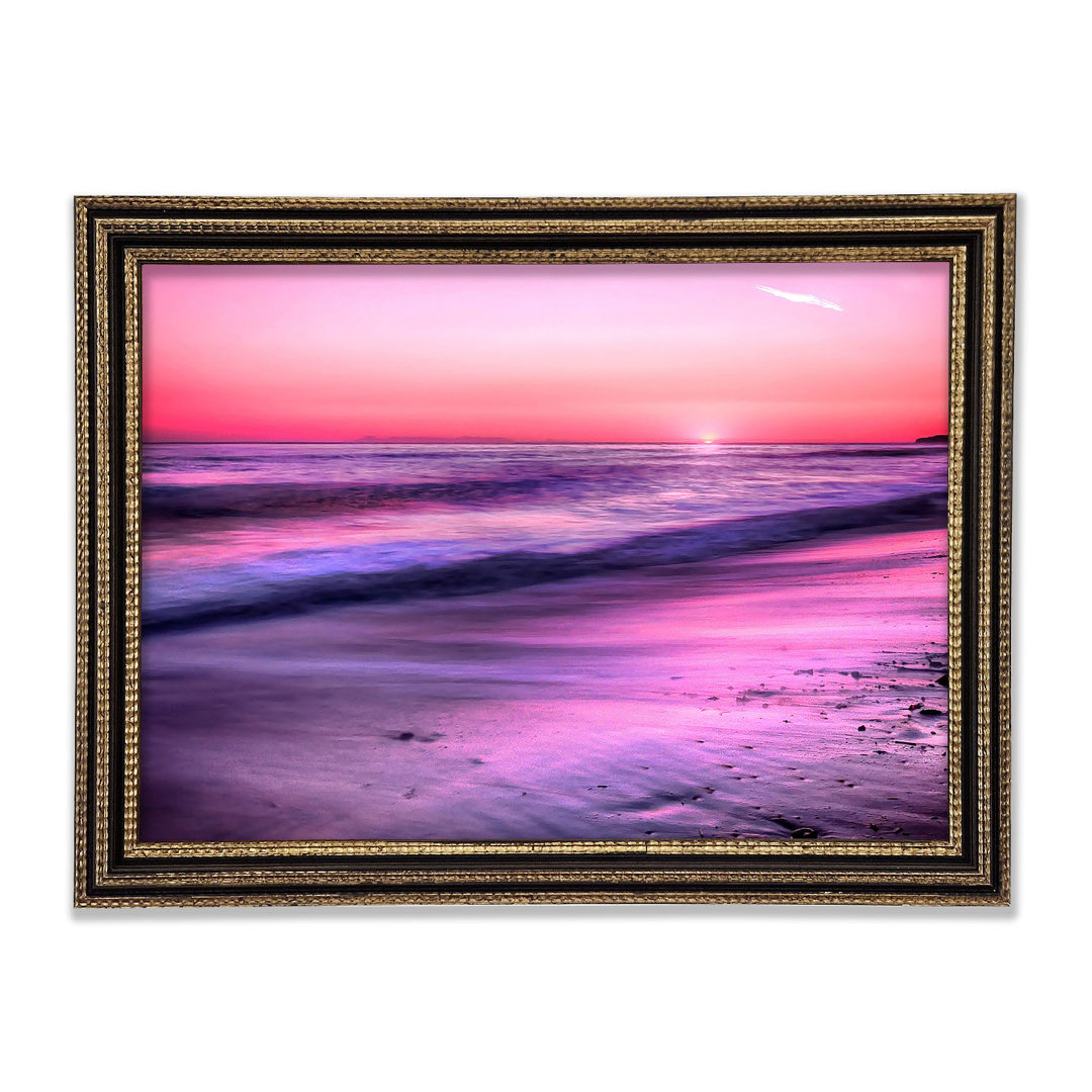 Gerahmtes Wandbild Sunset Dana Point San Clemente California