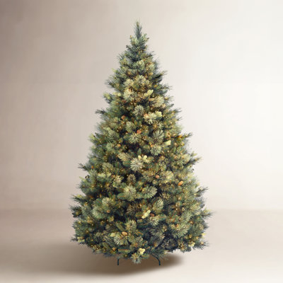 Quentin Flocked Pre-Lit Pine Christmas Tree